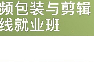 视频包装与剪辑在线就业班课程分享 pr实战教程